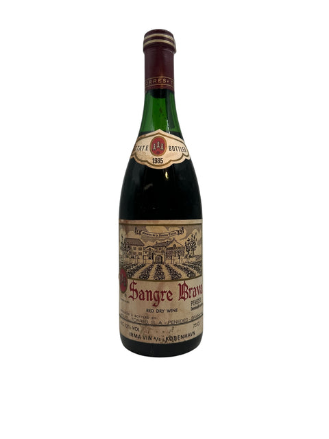 Flaska Sangre Brava 1985 rött vin från Torres