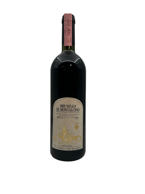 Flaske af Brunello di Montalcino Altesino 1987