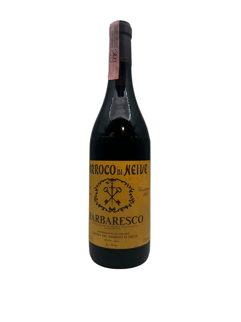 Flaske af Barbaresco Parroco di Neive 1990 rødvin