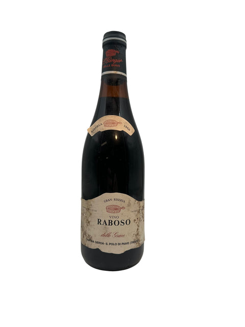 Flaske af Raboso Cantina Deroa 1966 rødvin