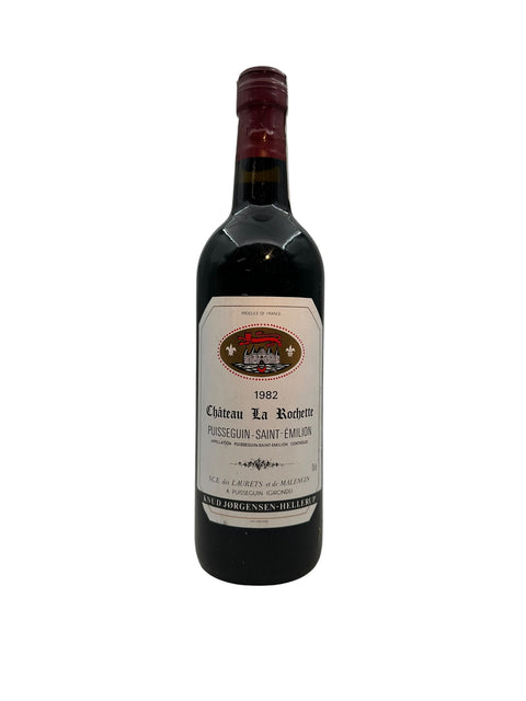 Flaske af Château La Rochette 1982 rødvin fra Puisseguin-Saint-Émilion