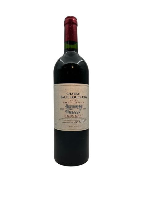 Flaske af Cuvée Exceptionnelle Château Haut Foucauds 1999 rødvin