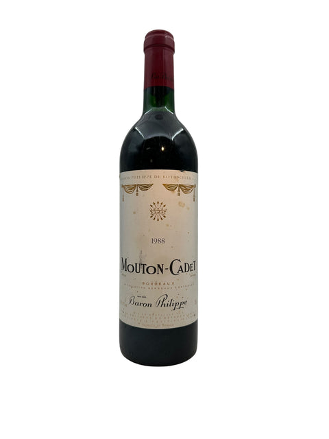 Mouton Cadet rødvin fra 1988 af Baron Philippe i Bordeaux