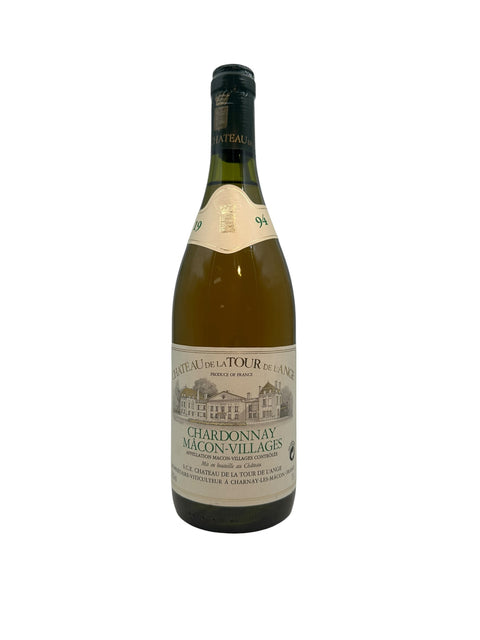 Flaske af Chardonnay Château de la Tour de l'Ange 1994 hvidvin