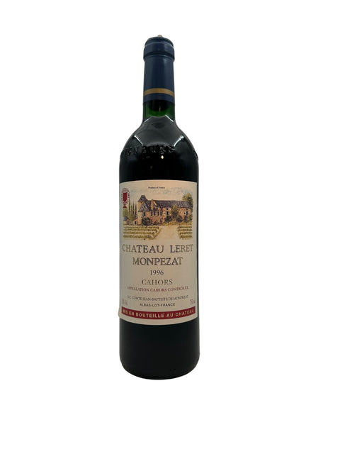 Chateau Leret Monpezat Cahors 1996 flaske