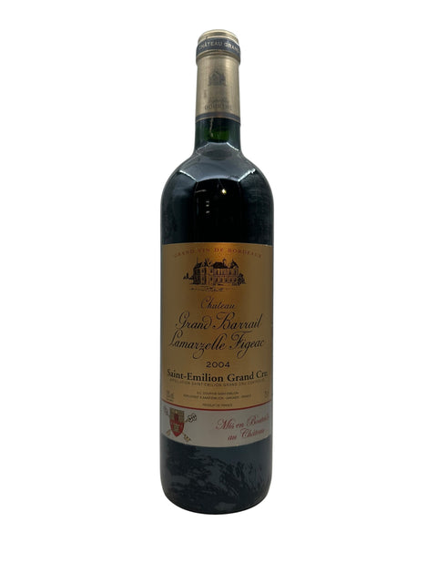 Flaske af Chateau Grand Barrail Lamarzelle Figeac 2004 Saint-Emilion Grand Cru rødvin
