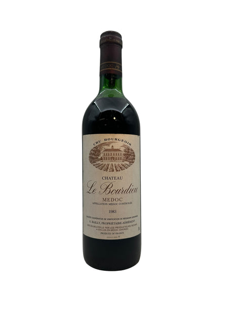 Flaske Médoc Chateau Le Bourdieu 1983 rødvin