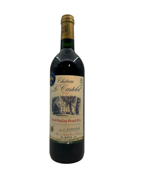 Flaske af Château Le Castelet 2000 rødvin