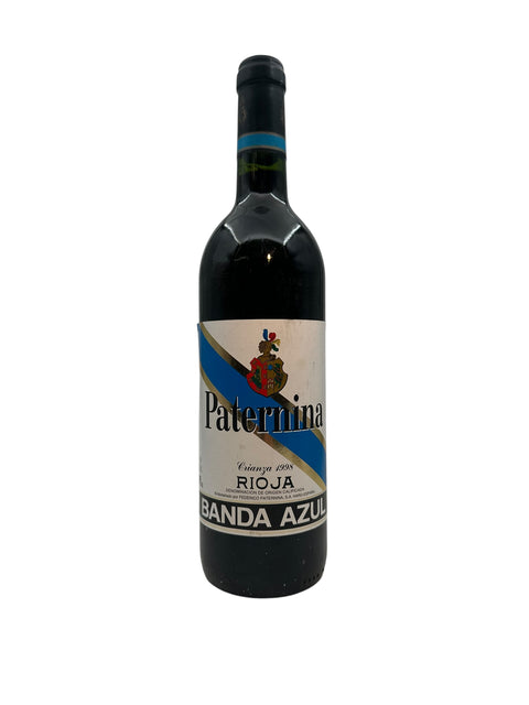 Flaske af Banda Azul Paternina 1998 rødvin fra Rioja