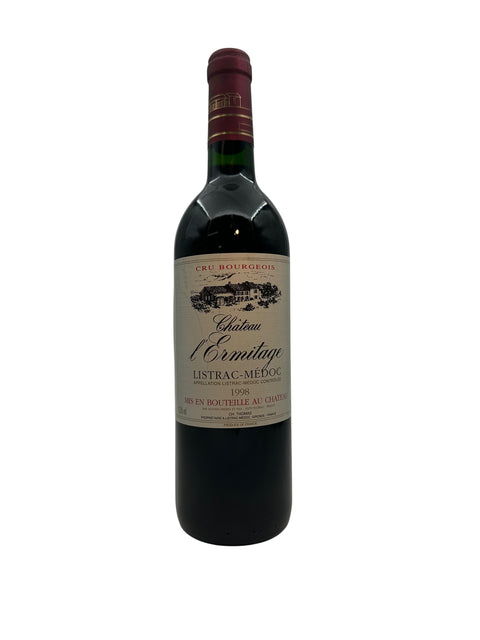 Flaske af Château l'Ermitage 1998 fra Listrac-Médoc, Bordeaux