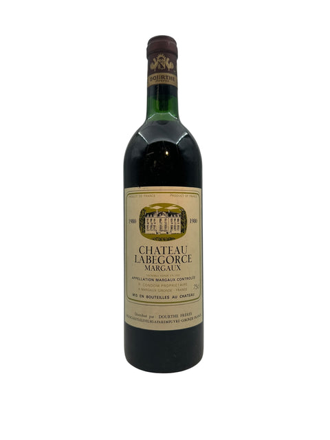 Flasche Rotwein Chateau Labegorce Margaux 1980
