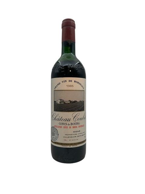 Eine Flasche Rotwein Château Coulaine Côtes de Bourg 1985