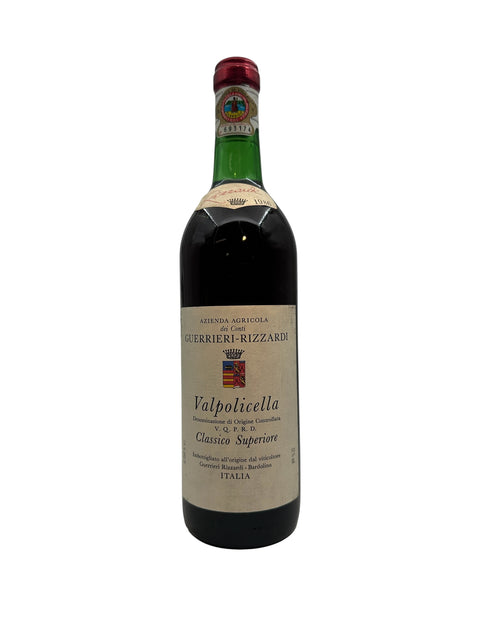 Flasche Rotwein Valpolicella Guerrieri-Rizzardi 1980