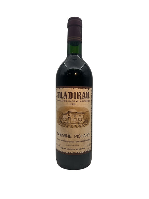 Flaske med Madiran Domaine Pichard årgang 1986