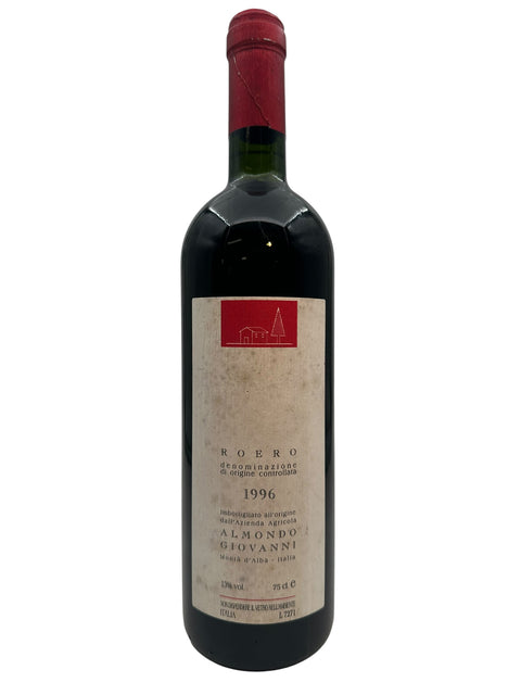 Flaske af Roero Almondo Giovanni 1996 rødvin