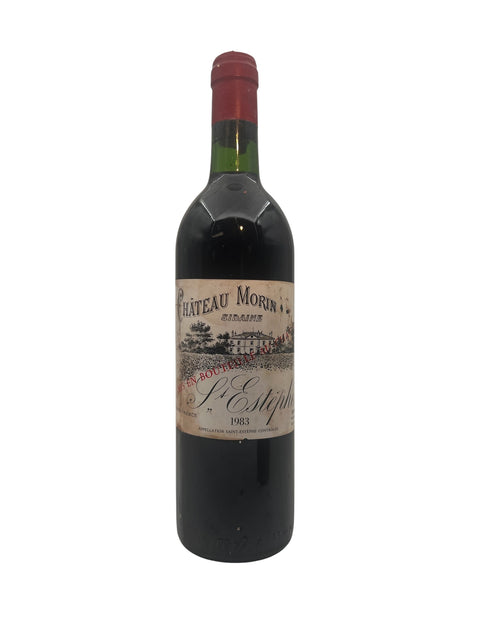 Flaska Château Morin vin 1983 från Saint-Estèphe