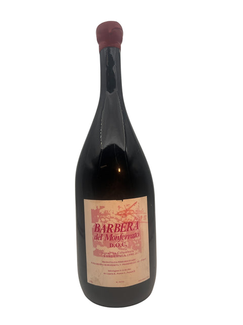 Barbera del Monferrato 1990 flaska