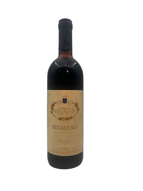 Flaska Regaleali Conte Tasca d'Almerita 1999 rött vin