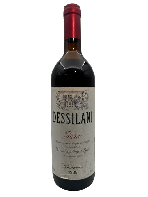 Flaska rött vin från Dessilani Fara 1988