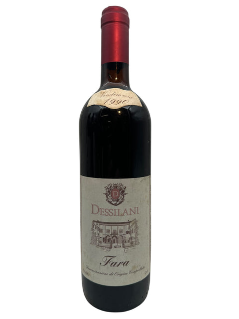 Flaska Fara Dessilani rött vin från 1990