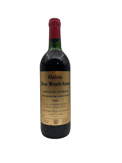 Flaske af Château Vieux Messile Cassa 1986 rødvin