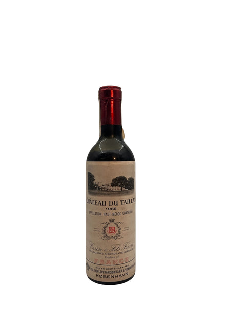 Flaske af Château du Taillan 1966 rødvin.