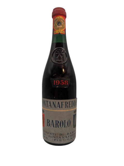 Barolo Fontanafredda 1958 flaske